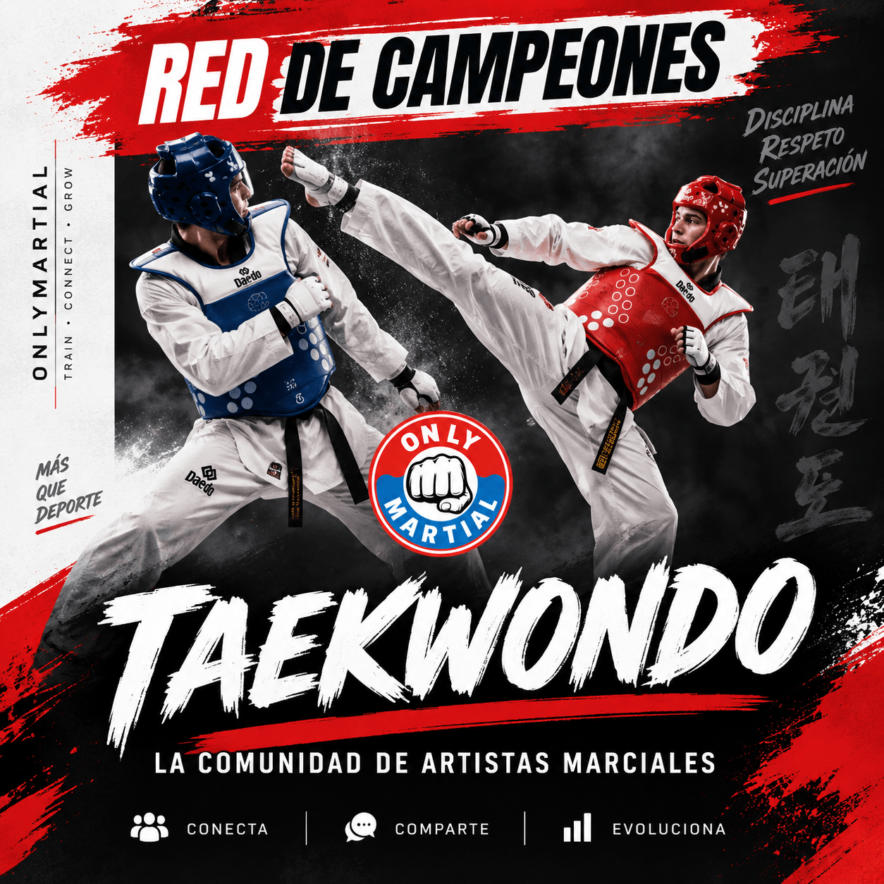 ChatGPT Image 13 sept 2026, 15_06_06 Logo de OnlyMartial, red social para taekwondistas